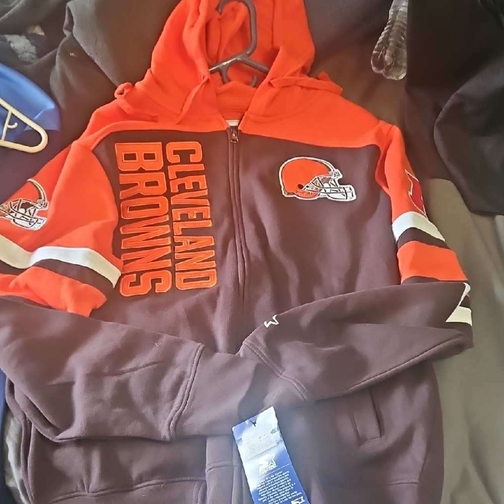 STARTER Orange and Brown Hoodie